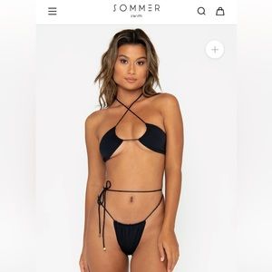 Sommer Swim Black Bikini Set